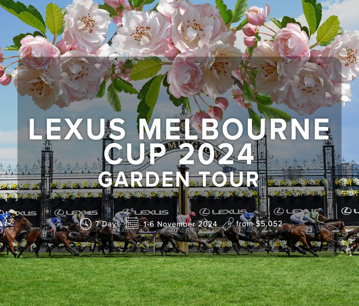 Lexus Melbourne Cup 2024 Garden Tour Zeppelin Travel