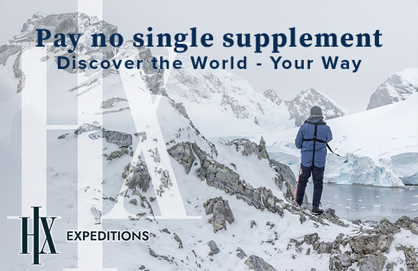 Pay no single supplement with HX Expeditions